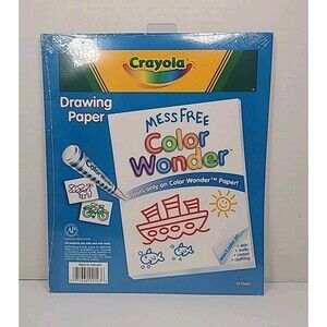 New Sealed 2003 Crayola Color Wonder Mess Free 30 Blank Coloring Pages Book